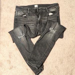 High rise skinny ankle jeans